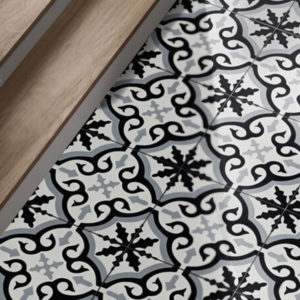 Azrou Black White 20 X 20 CM Cement Tile SQM
