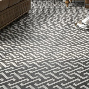 Leeds Black&White 20 X 20 CM Cement Tile SQM