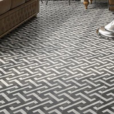 Leeds Black&White 20 X 20 CM Cement Tile SQM