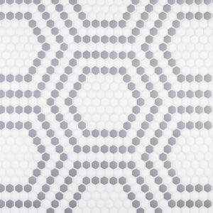 Hexagon White & Grey