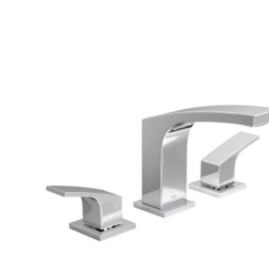 Art 1877.C92 deck mounted basin high spout mixer in chrome finish