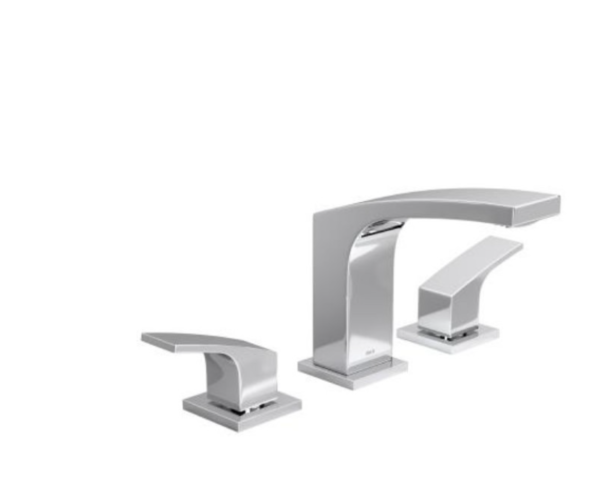 Art 1877.C92 deck mounted basin high spout mixer in chrome finish