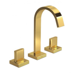 Art, Polo 1877.GL33 Deck Mounted Basin Long Spout Mixer‐Gold