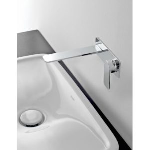 Art, Sento Wall‐Mounted Basin Mixer Polished Chrome
