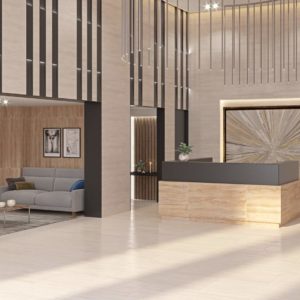 Art, Travertine Porcelain Ivory 60X120 MATT