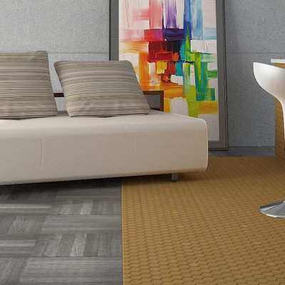TOGAMA Glass Mosaic Sixties Mustard MATT Hexagon