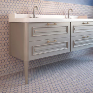 TOG Glass Mosaic Sixties Pink MATT Hexagon