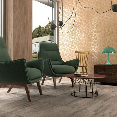 TOG Glass Mosaic Sixties Mustard Hexagon