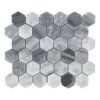 Hexagon Gray Marble mix