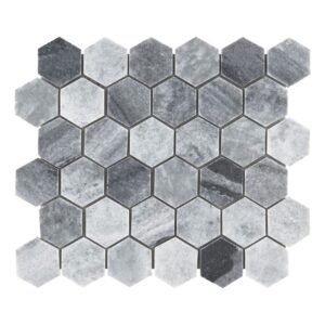 Hexagon Gray Marble mix