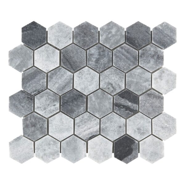 Hexagon Gray Marble mix