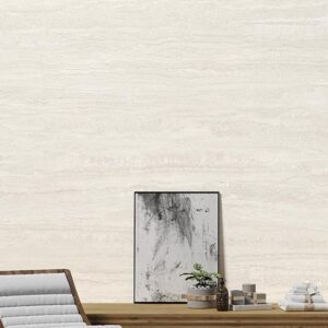 LVLT RAVERTINO MINIMAL WHITE 160X320X0.65 - NATURAL