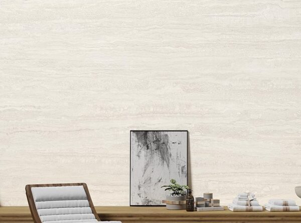 LVLT RAVERTINO MINIMAL WHITE 160X320X0.65 - NATURAL