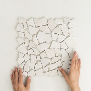 Stone mosaic crazy cut sheet size 30CMX30CM