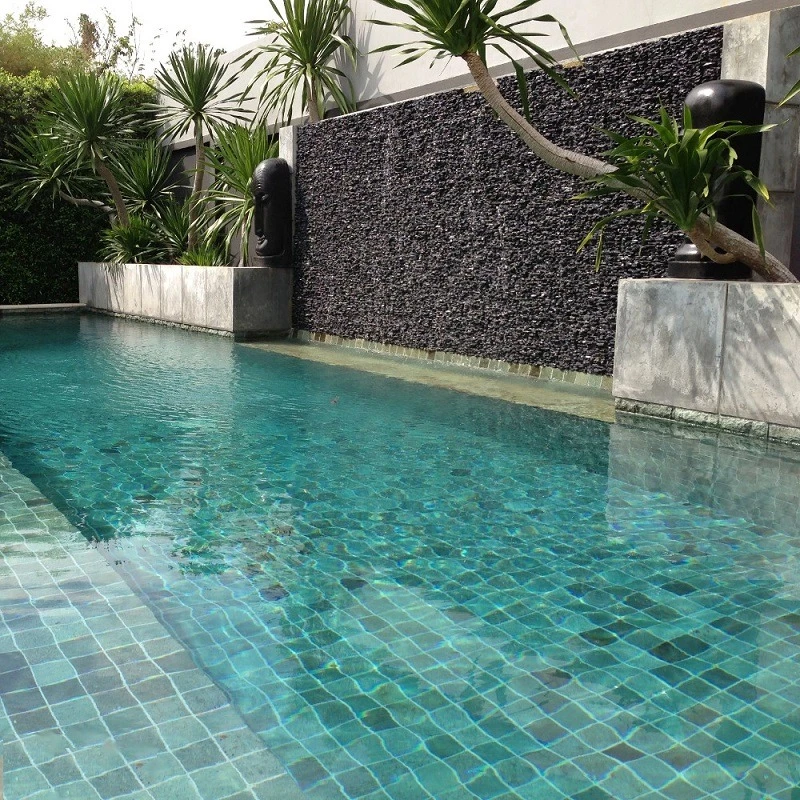 Elegant swimming pool tiles with anti-slip porcelain surface
