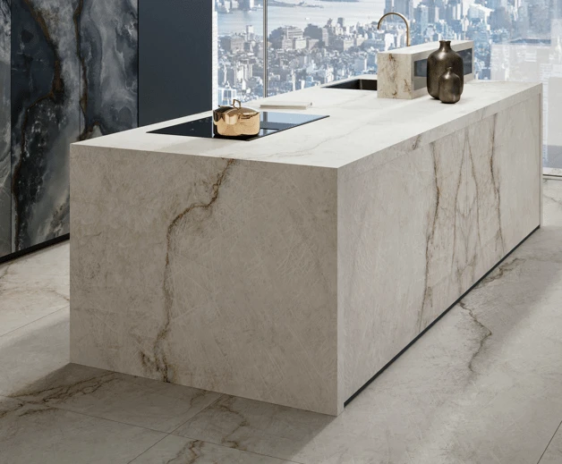 Premium stone slabs for walls and flooring with smooth surface texture