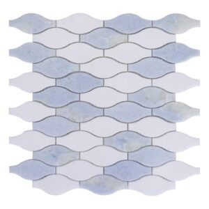 Leaf Pattern Marble Mosaic Tile