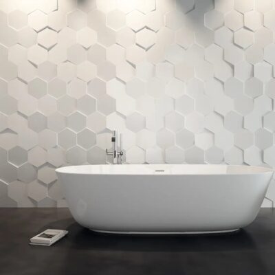 WOW WHITE HEXA Ice White Matt 8.5”X10” | 21,5X25 cm