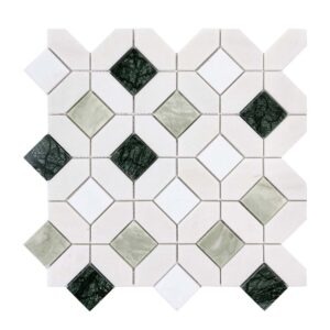 Classic Geometric Marble Mosaic
